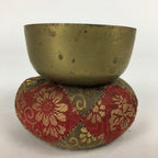 Japanese Buddhist Altar Fitting Vtg Orin Bell Singing Bowl Pillow Striker BU612