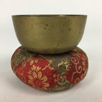 Japanese Buddhist Altar Fitting Vtg Orin Bell Singing Bowl Pillow Striker BU612