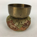 Japanese Buddhist Altar Fitting Vtg Orin Bell Singing Bowl Pillow Striker BU613