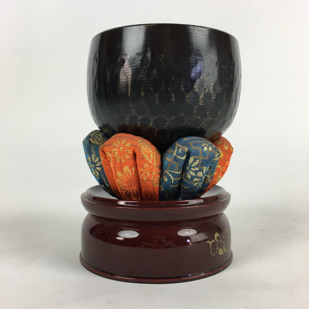 Japanese Buddhist Altar Fitting Vtg Orin Bell Singing Bowl Pillow Striker BU684