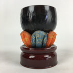 Japanese Buddhist Altar Fitting Vtg Orin Bell Singing Bowl Pillow Striker BU684