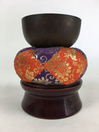 Japanese Buddhist Altar Fitting Vtg Orin Bell Singing Bowl Pillow Striker BU717