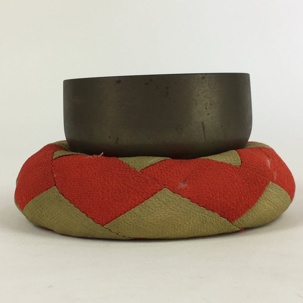 Japanese Buddhist Altar Fitting Vtg Orin Bell Singing Bowl Pillow Striker BU719