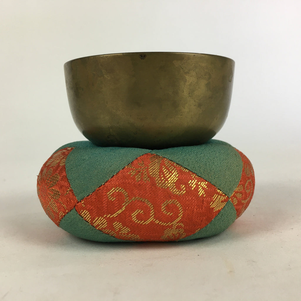 Japanese Buddhist Altar Fitting Vtg Orin Bell Singing Bowl Pillow Striker BU720