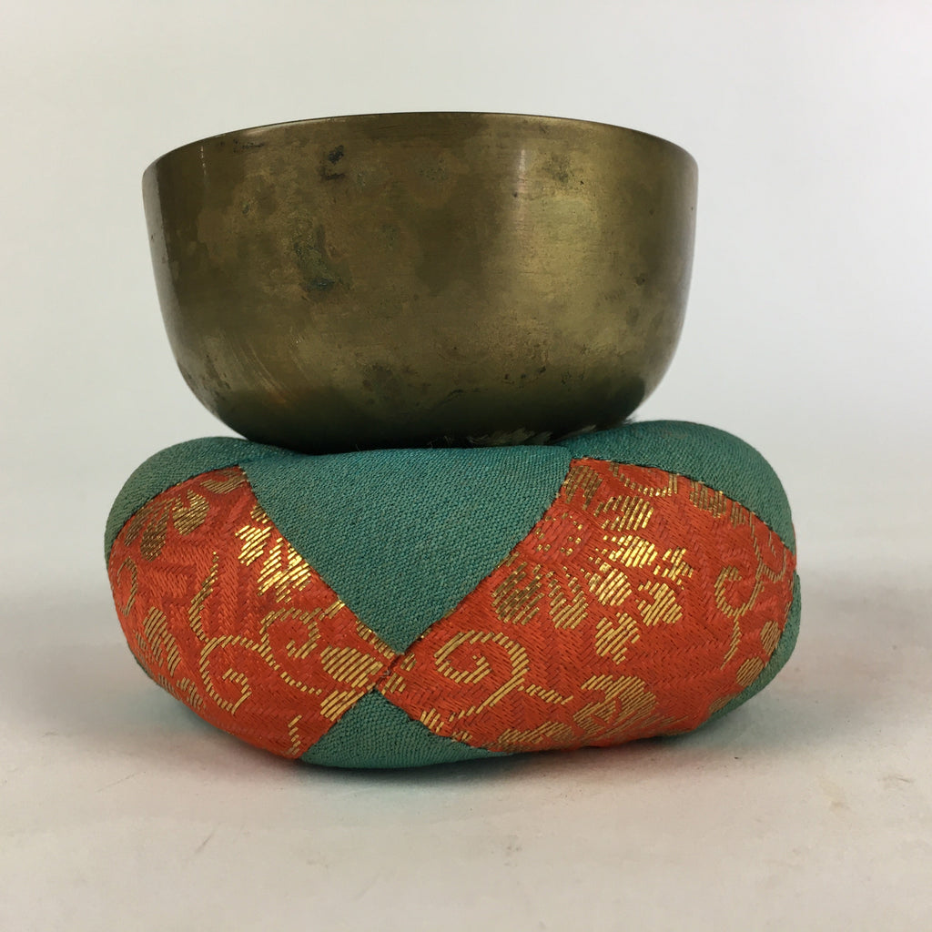 Japanese Buddhist Altar Fitting Vtg Orin Bell Singing Bowl Pillow Striker BU720
