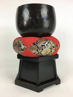 Japanese Buddhist Altar Fitting Vtg Orin Large Bell Singing Bowl Temple BU697