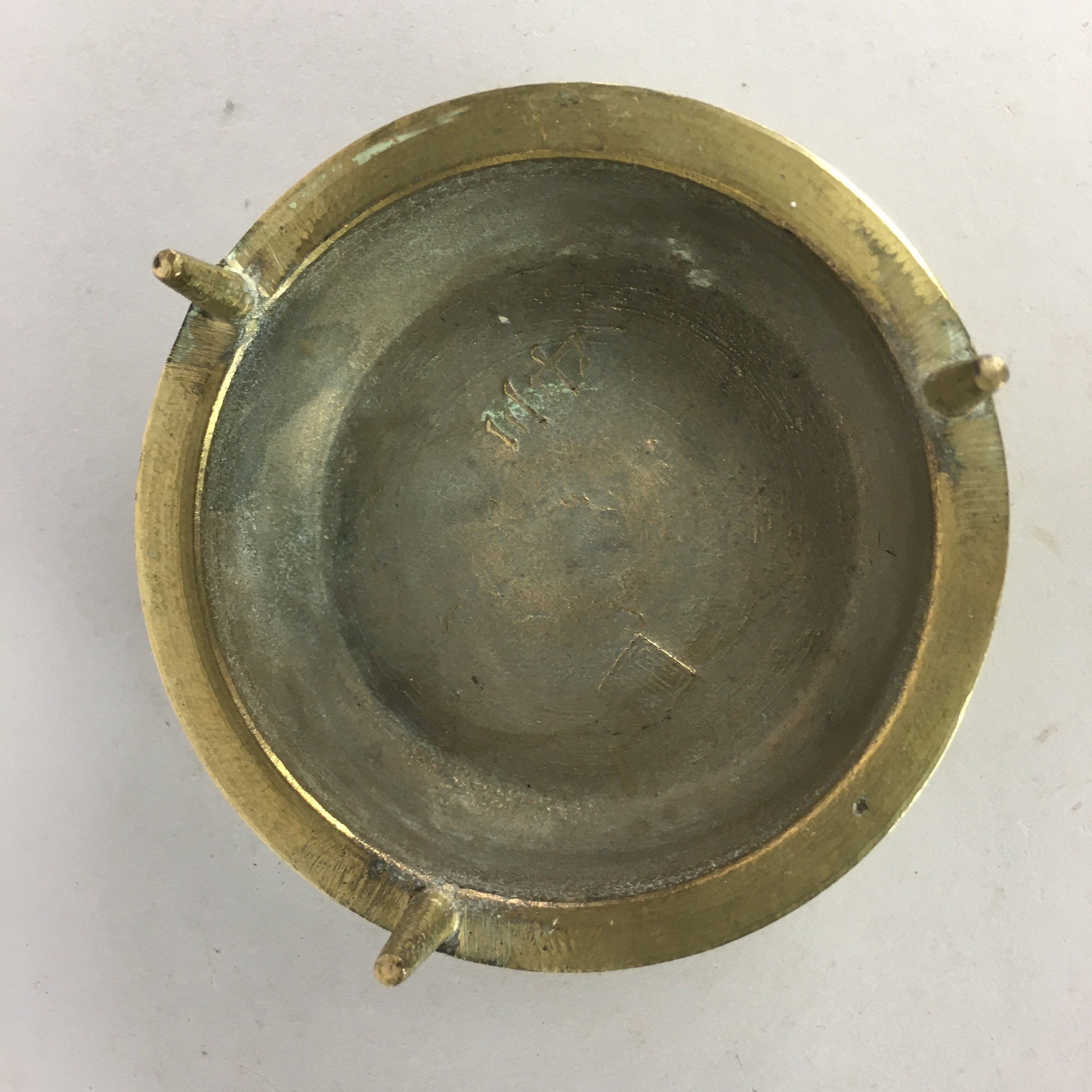 Japanese Buddhist Altar Fitting Vtg Orin Singing Prayer Bell Striker Butsudan BU