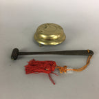 Japanese Buddhist Altar Fitting Vtg Orin Singing Prayer Bell Striker Butsudan BU