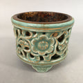 Japanese Buddhist Altar Fitting Vtg Porcelain Incense Burner Koro Butsudan BU382
