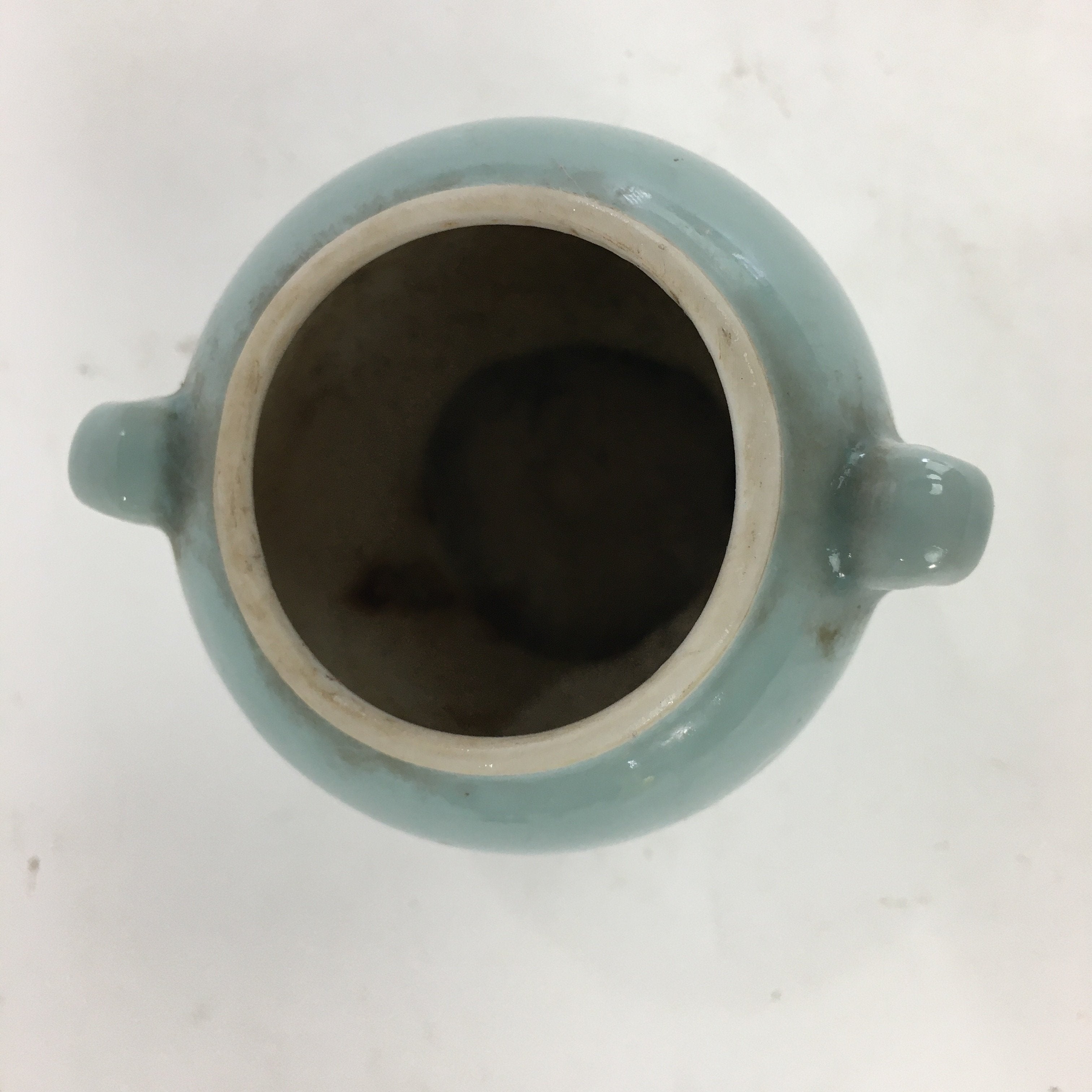 Japanese Buddhist Altar Fitting Vtg Porcelain Match Disposal Case Butsugu BU519