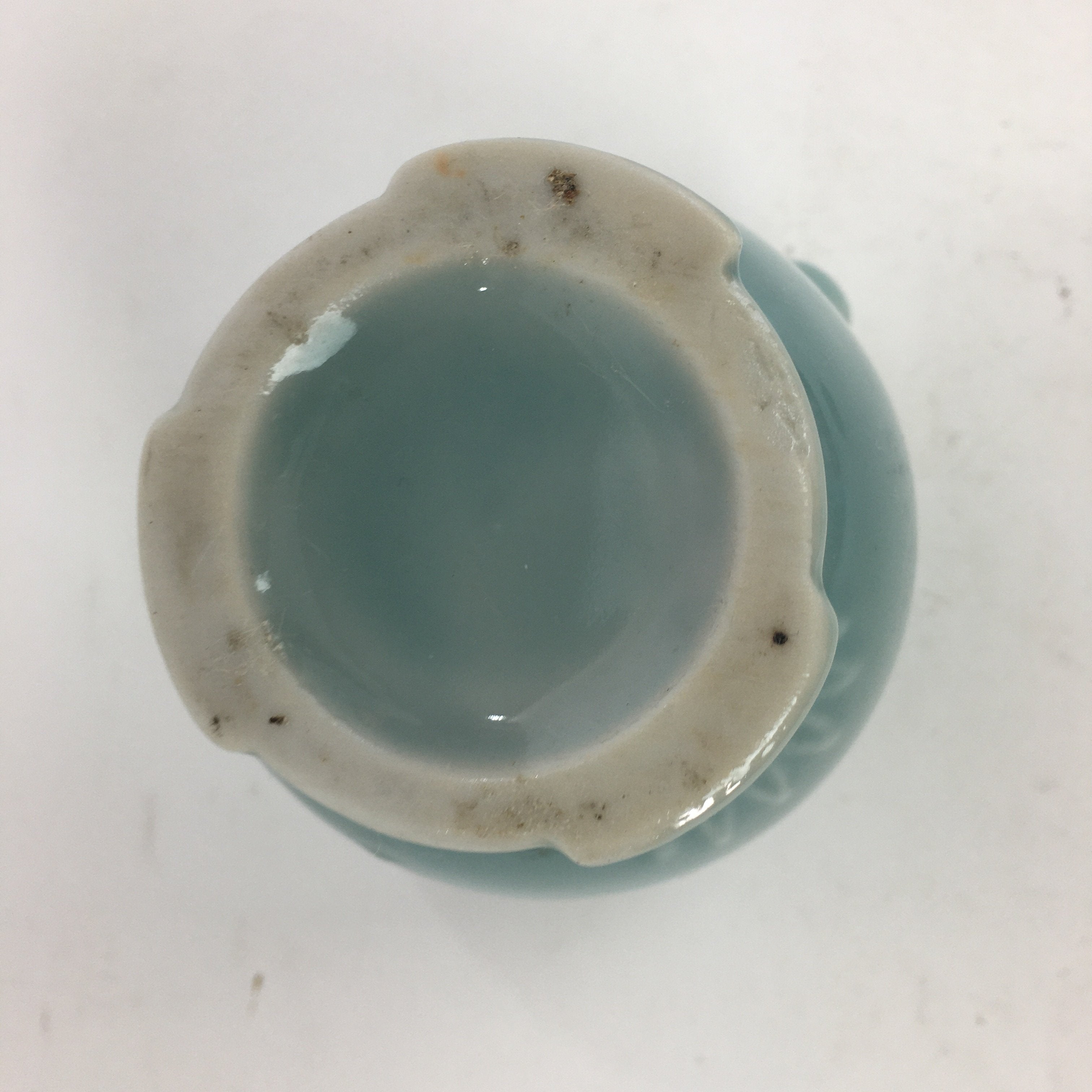 Japanese Buddhist Altar Fitting Vtg Porcelain Match Disposal Case Butsugu BU519