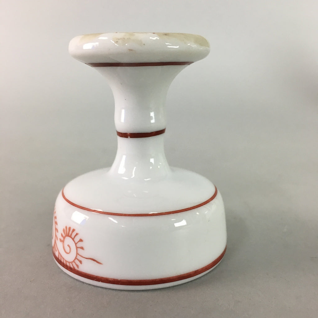 Japanese Buddhist Altar Fitting Vtg Porcelain Rice Offering Cup Butsud ...