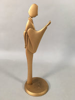 Japanese Buddhist Altar Fitting Vtg Prayer Beads Juzu Stand Butsudan Gold BU362