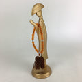 Japanese Buddhist Altar Fitting Vtg Prayer Beads Juzu Stand Butsudan Gold BU661