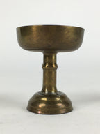 Japanese Buddhist Altar Fitting Vtg Rice Offering Cup Brass Butsudan BU712