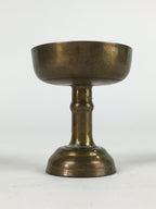 Japanese Buddhist Altar Fitting Vtg Rice Offering Cup Brass Butsudan BU712