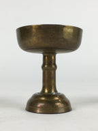 Japanese Buddhist Altar Fitting Vtg Rice Offering Cup Brass Butsudan BU712