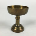Japanese Buddhist Altar Fitting Vtg Rice Offering Cup Brass Butsudan BU712