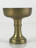 Japanese Buddhist Altar Fitting Vtg Rice Offering Cup Brass Butsudan BU795