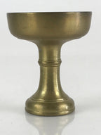 Japanese Buddhist Altar Fitting Vtg Rice Offering Cup Brass Butsudan BU795