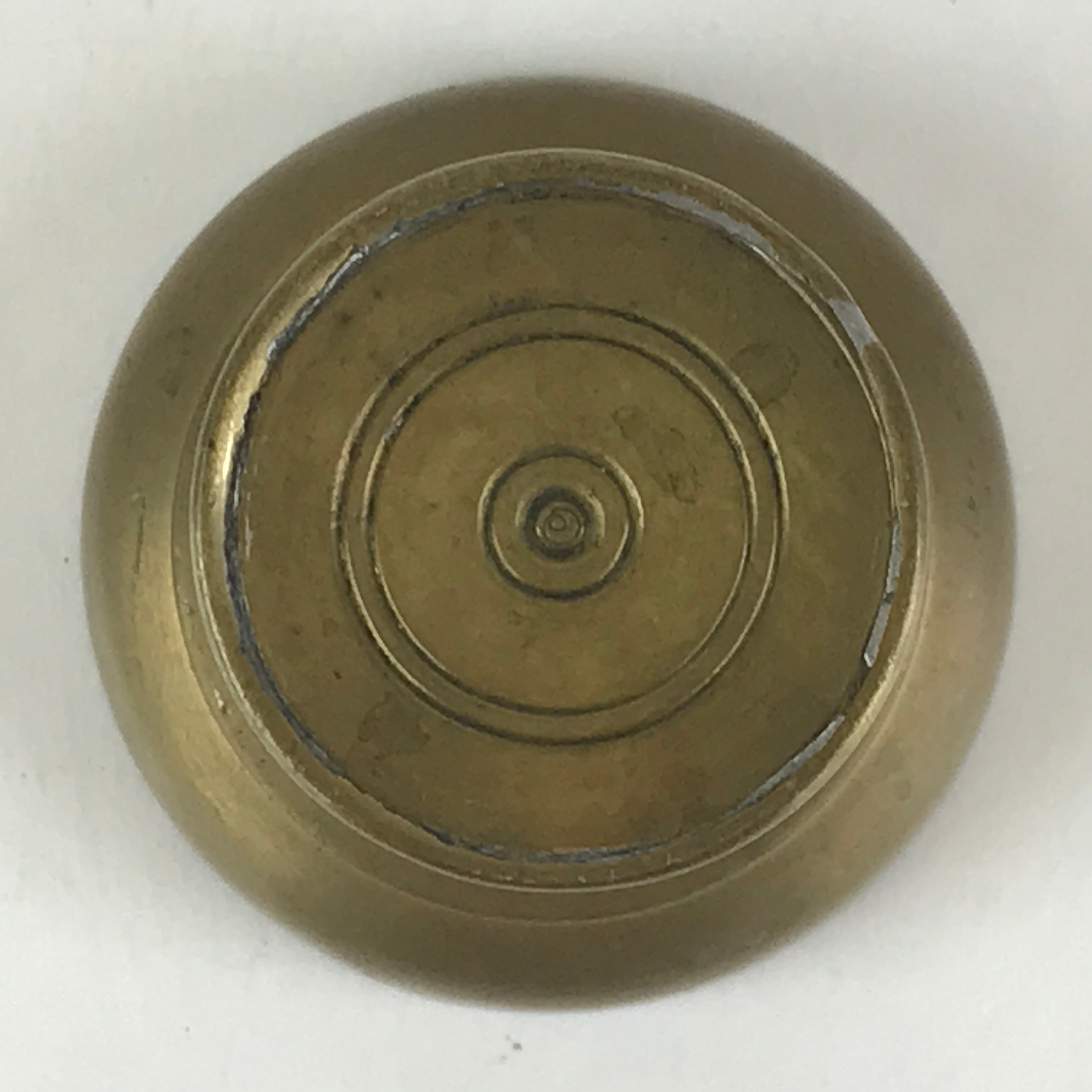 Japanese Buddhist Altar Fitting Vtg Rice Offering Cup Brass Butsudan BU795