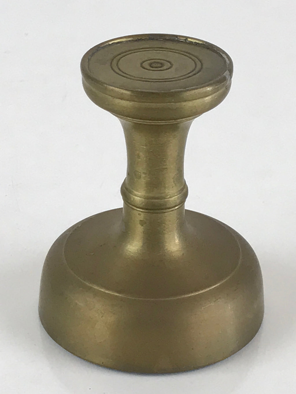 Japanese Buddhist Altar Fitting Vtg Rice Offering Cup Brass Butsudan BU795