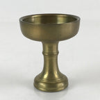 Japanese Buddhist Altar Fitting Vtg Rice Offering Cup Brass Butsudan BU795