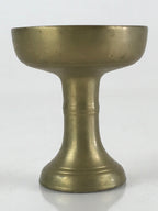 Japanese Buddhist Altar Fitting Vtg Rice Offering Cup Brass Butsudan BU801