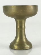 Japanese Buddhist Altar Fitting Vtg Rice Offering Cup Brass Butsudan BU801