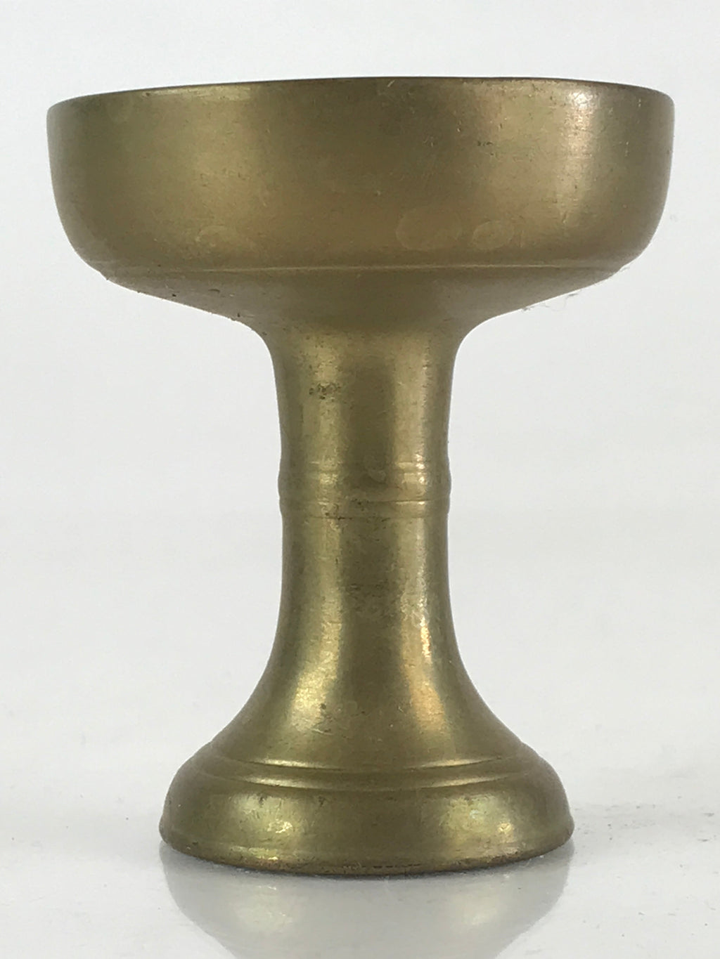 Japanese Buddhist Altar Fitting Vtg Rice Offering Cup Brass Butsudan BU801