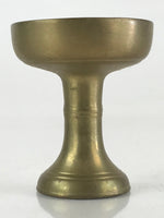 Japanese Buddhist Altar Fitting Vtg Rice Offering Cup Brass Butsudan BU801
