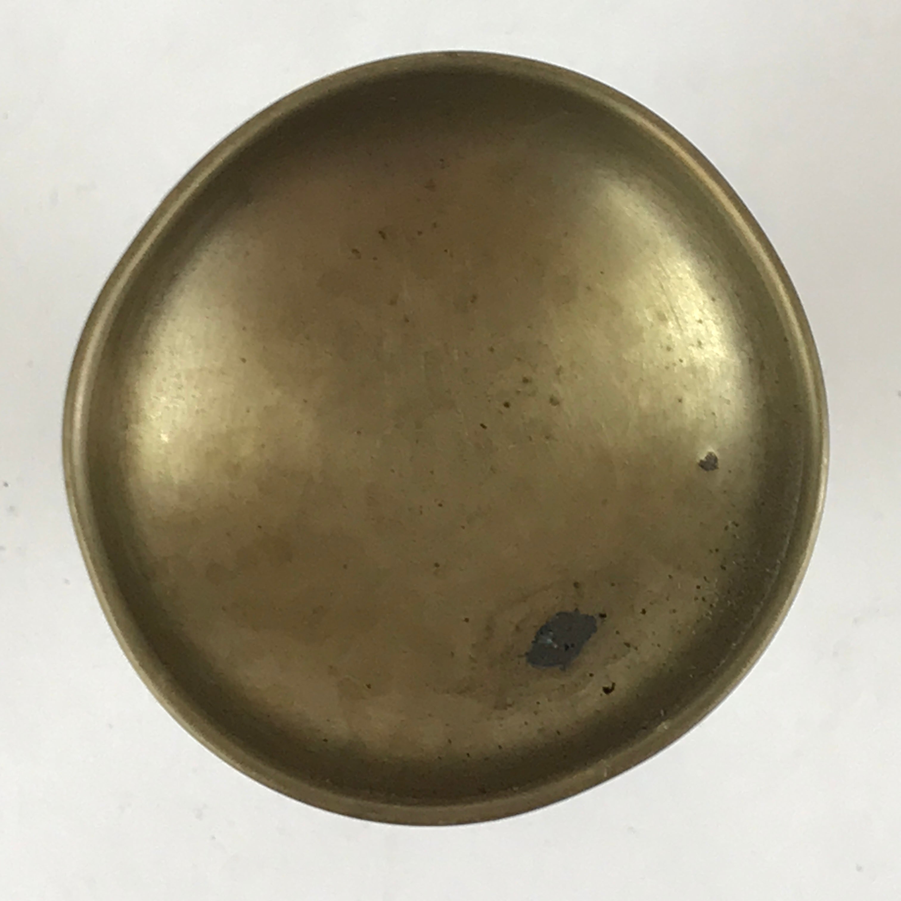 Japanese Buddhist Altar Fitting Vtg Rice Offering Cup Brass Butsudan BU801