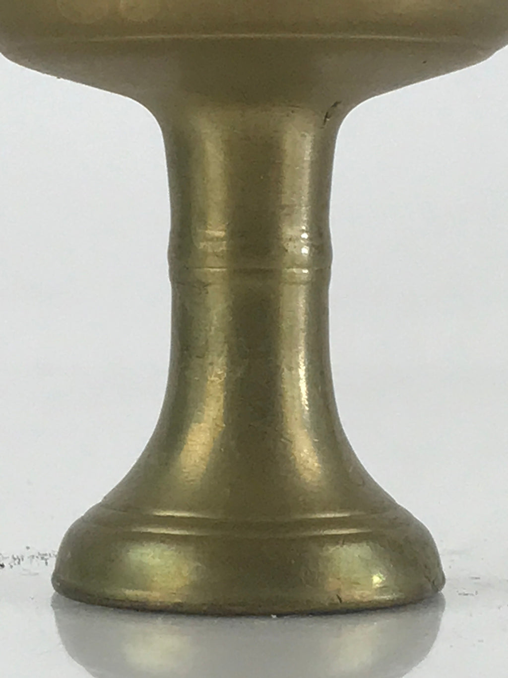 Japanese Buddhist Altar Fitting Vtg Rice Offering Cup Brass Butsudan BU801