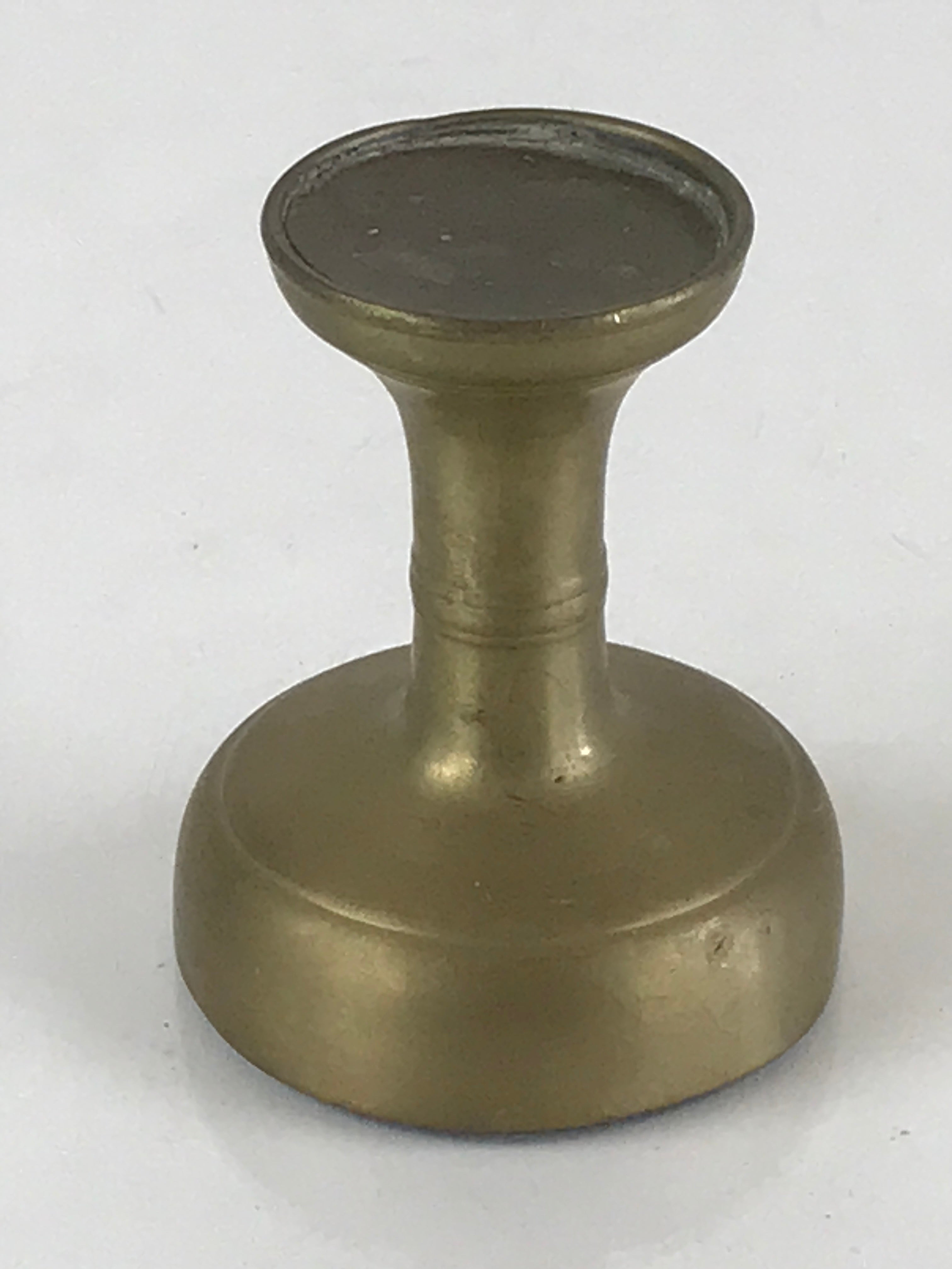 Japanese Buddhist Altar Fitting Vtg Rice Offering Cup Brass Butsudan BU801