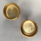 Japanese Buddhist Altar Fitting Vtg Rice Offering Cup Gold Plated Butsudan BU306