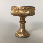 Japanese Buddhist Altar Fitting Vtg Rice Offering Cup Gold Plated Butsudan BU311