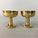 Japanese Buddhist Altar Fitting Vtg Rice Offering Cup Porcelain Butsudan BU95