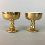 Japanese Buddhist Altar Fitting Vtg Rice Offering Cup Porcelain Butsudan BU95