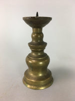 Japanese Buddhist Altar Fitting Vtg Shokudai Candle Holder Brass Butsudan B608