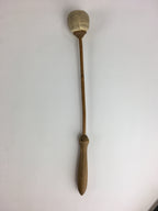 Japanese Buddhist Altar Fitting Vtg Wood Carving Drum Mokugyo BU729