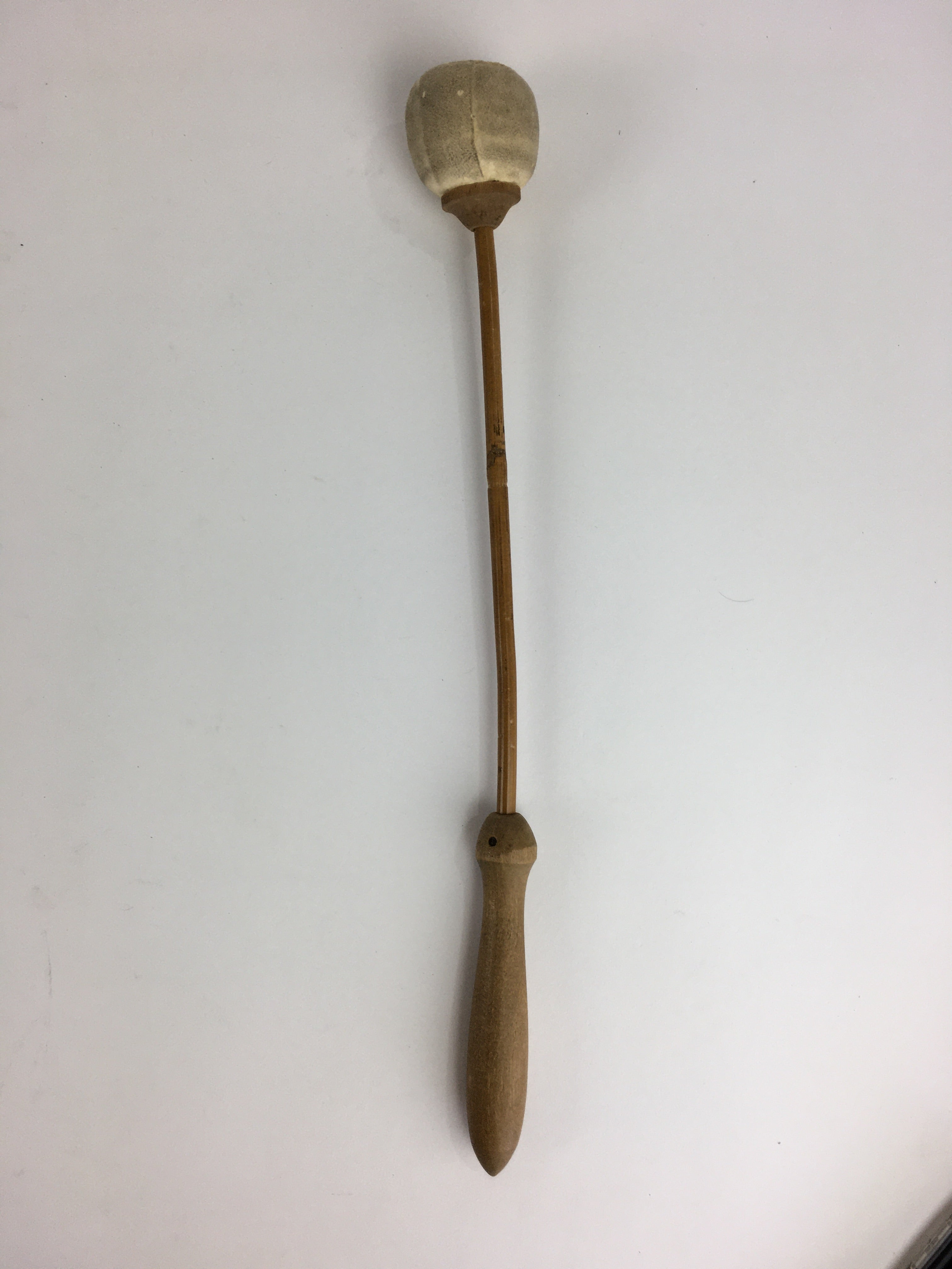 Japanese Buddhist Altar Fitting Vtg Wood Carving Drum Mokugyo BU729