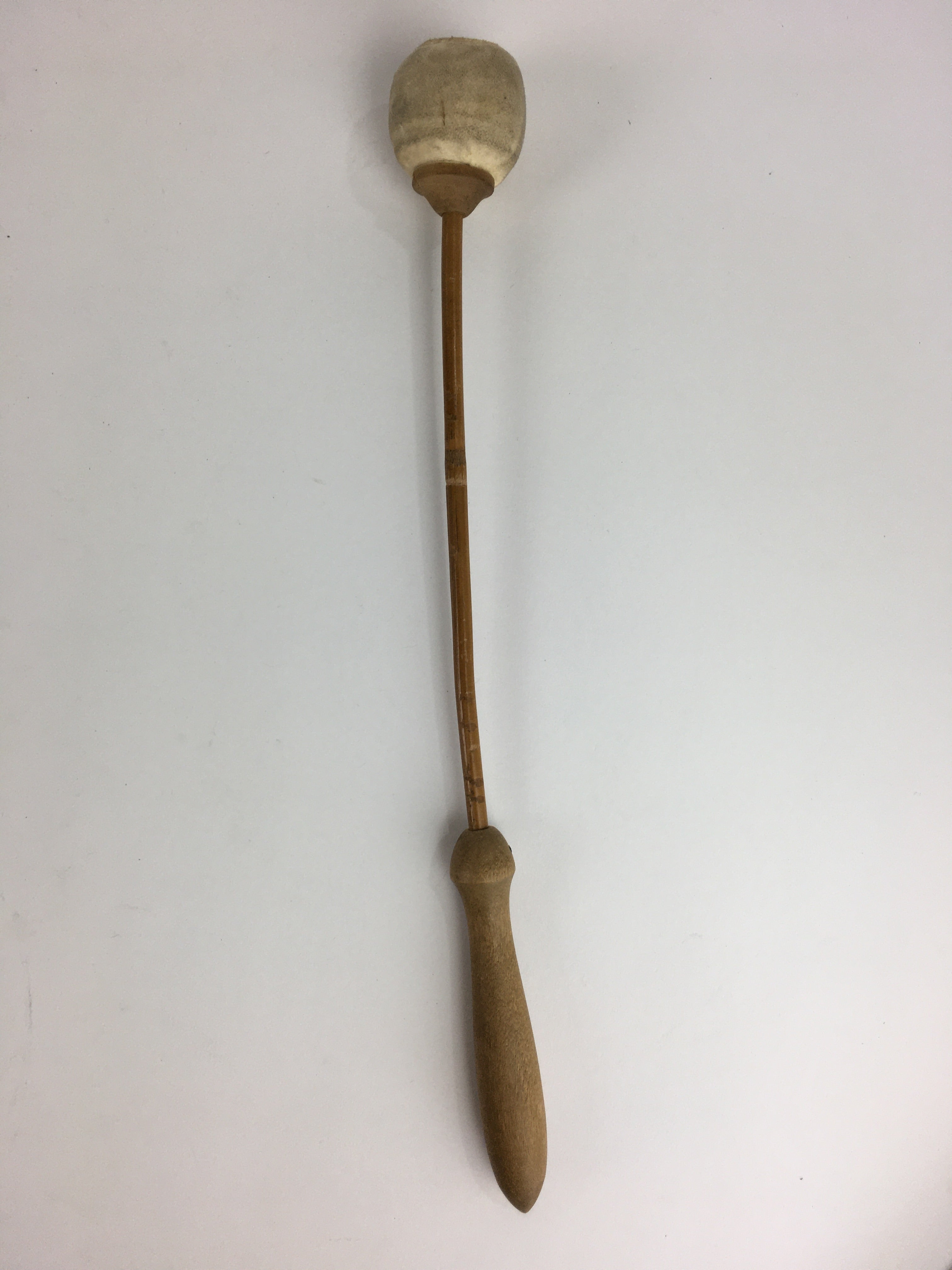 Japanese Buddhist Altar Fitting Vtg Wood Carving Drum Mokugyo BU729