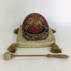 Japanese Buddhist Altar Fitting Vtg Wood Carving Drum Mokugyo BU729