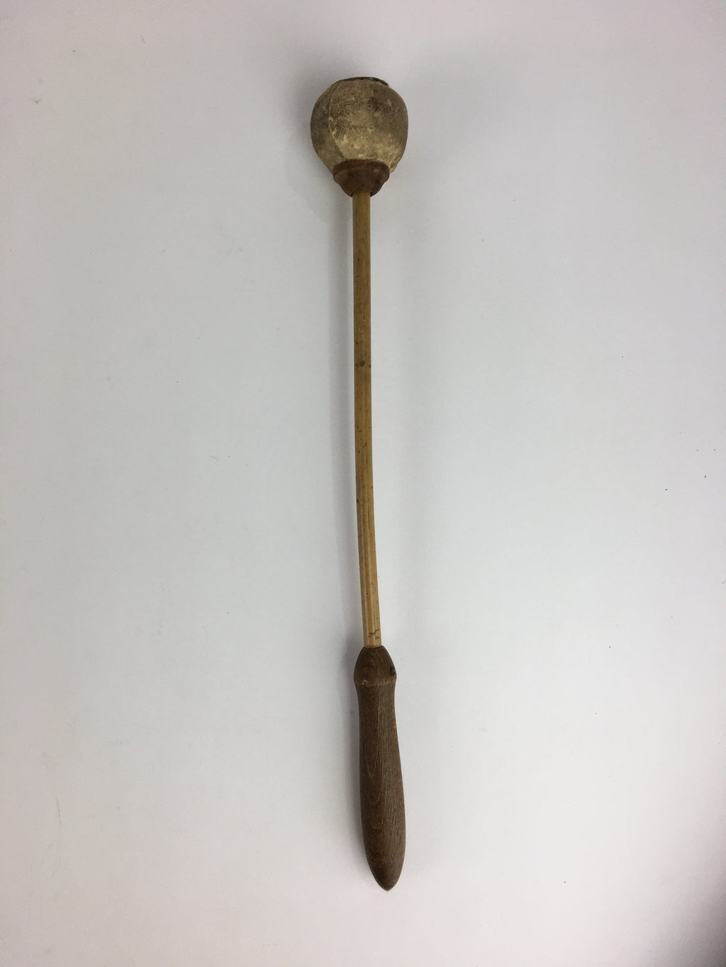 Japanese Buddhist Altar Fitting Vtg Wood Carving Drum Mokugyo BU731