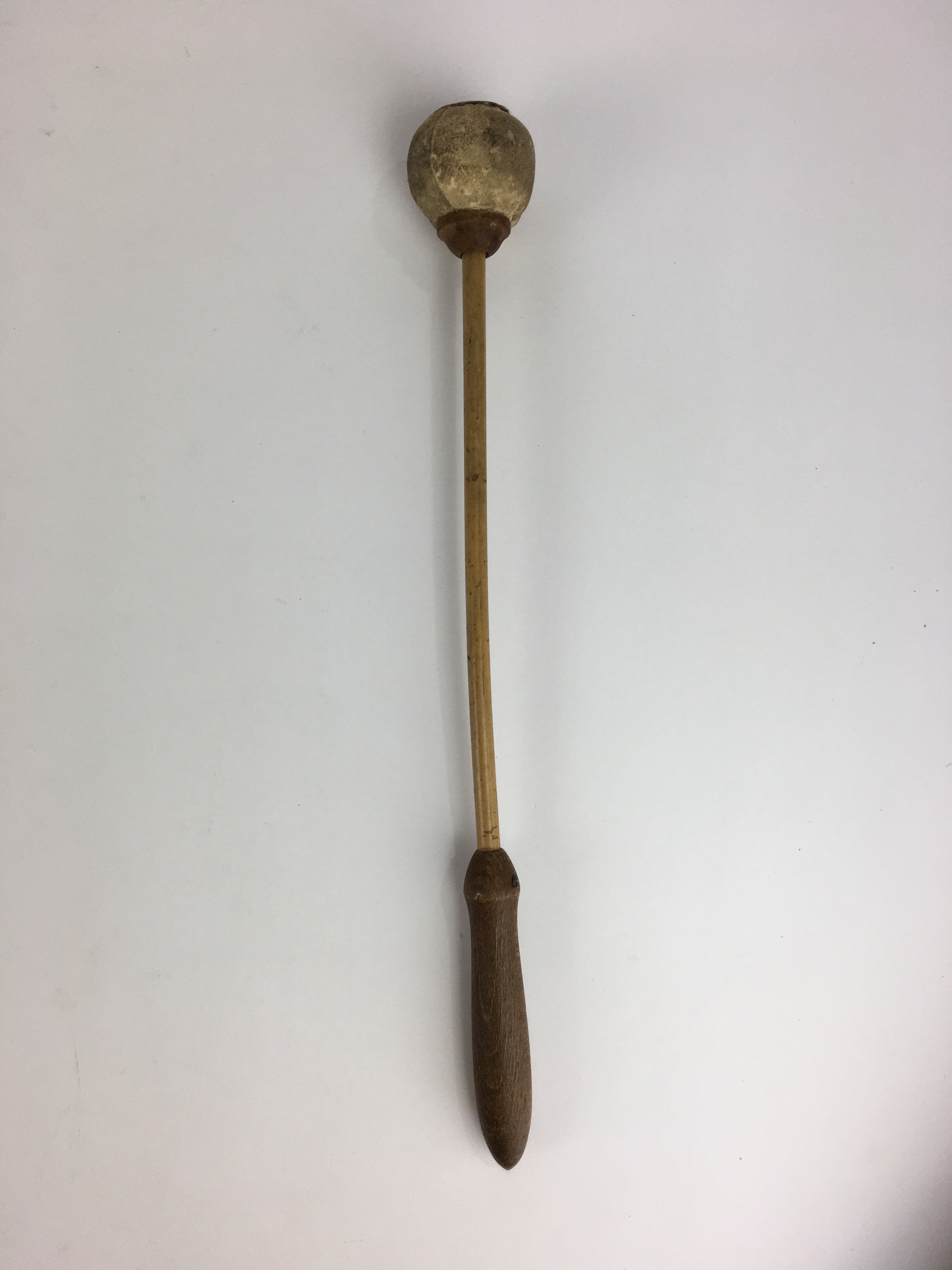Japanese Buddhist Altar Fitting Vtg Wood Carving Drum Mokugyo BU731