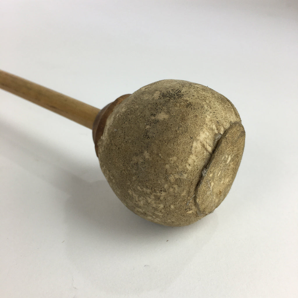 Japanese Buddhist Altar Fitting Vtg Wood Carving Drum Mokugyo BU731