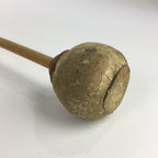 Japanese Buddhist Altar Fitting Vtg Wood Carving Drum Mokugyo BU731