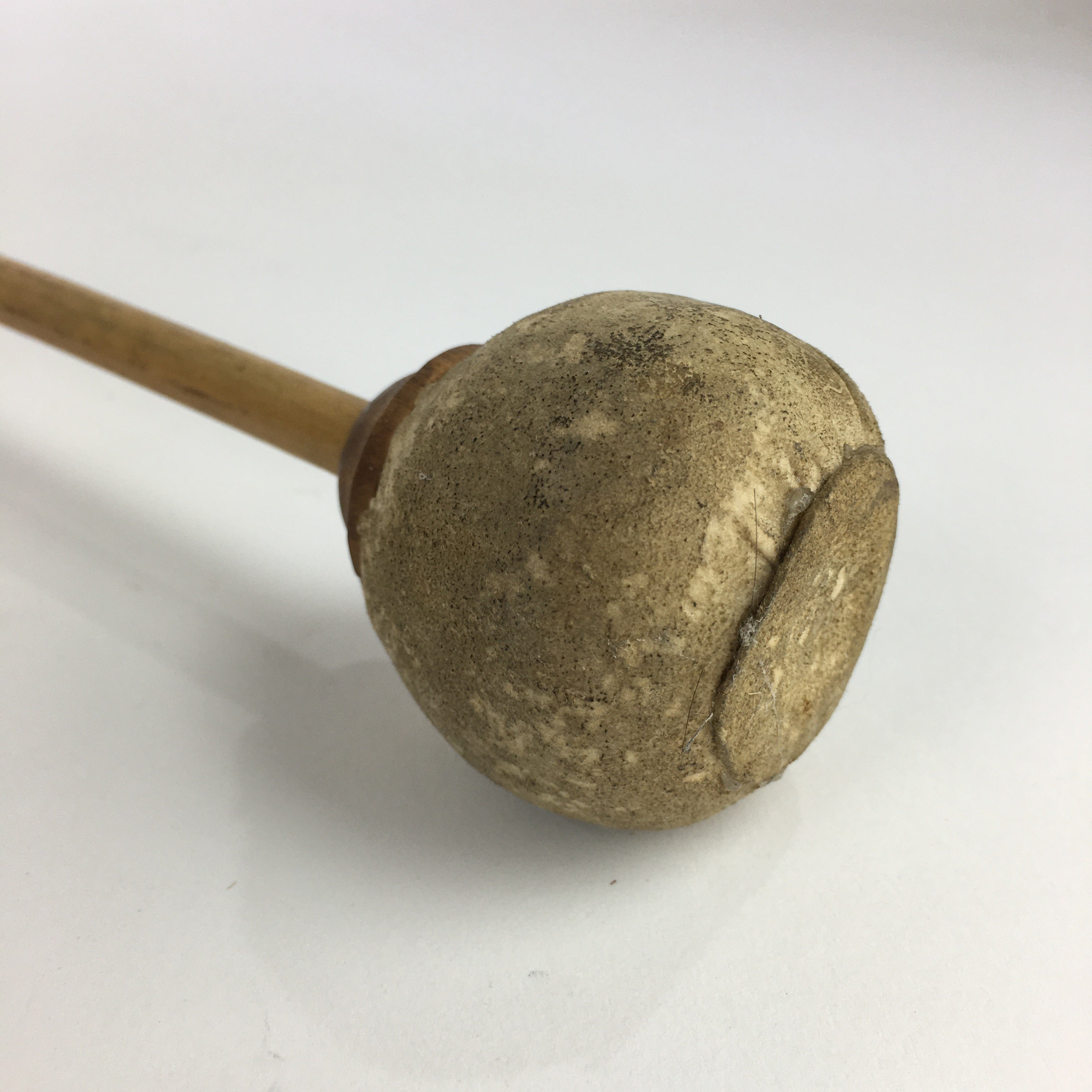 Japanese Buddhist Altar Fitting Vtg Wood Carving Drum Mokugyo BU731