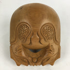 Japanese Buddhist Altar Fitting Vtg Wood Carving Drum Mokugyo BU731