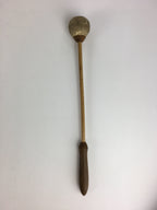 Japanese Buddhist Altar Fitting Vtg Wood Carving Drum Mokugyo BU731